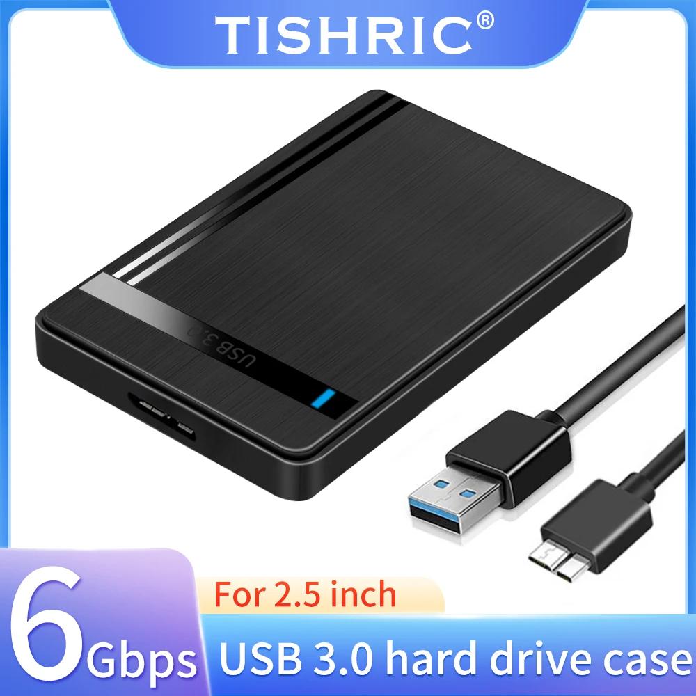 TISHRIC  HDD ̽ ϵ ̺ ڽ, USB 3.0, 2.5 ġ SATA 3.0,  HDD Ŭ , UASP PC ƮϿ